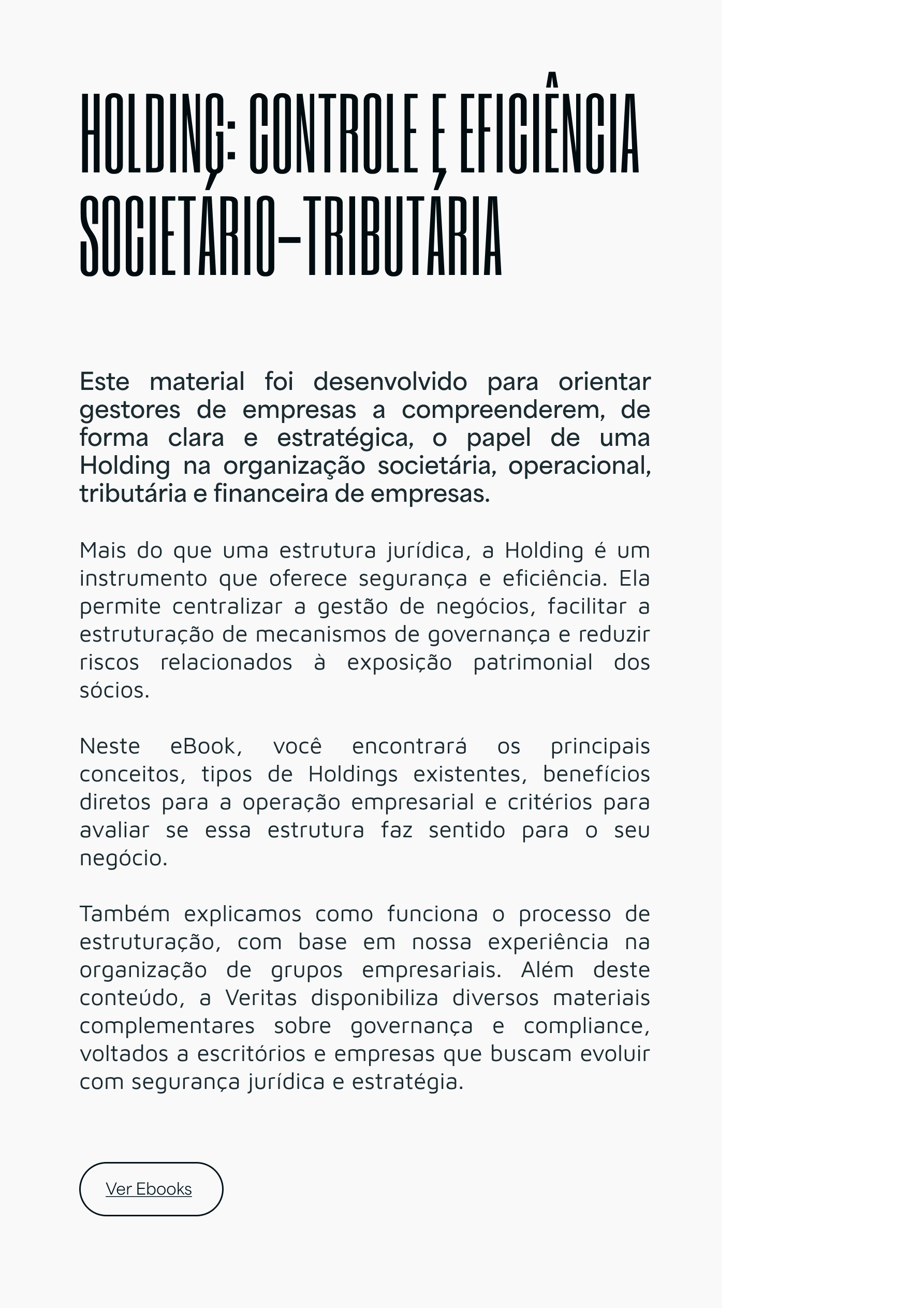 Página do material Holding: Controle e Eficiência Societário-Tributária