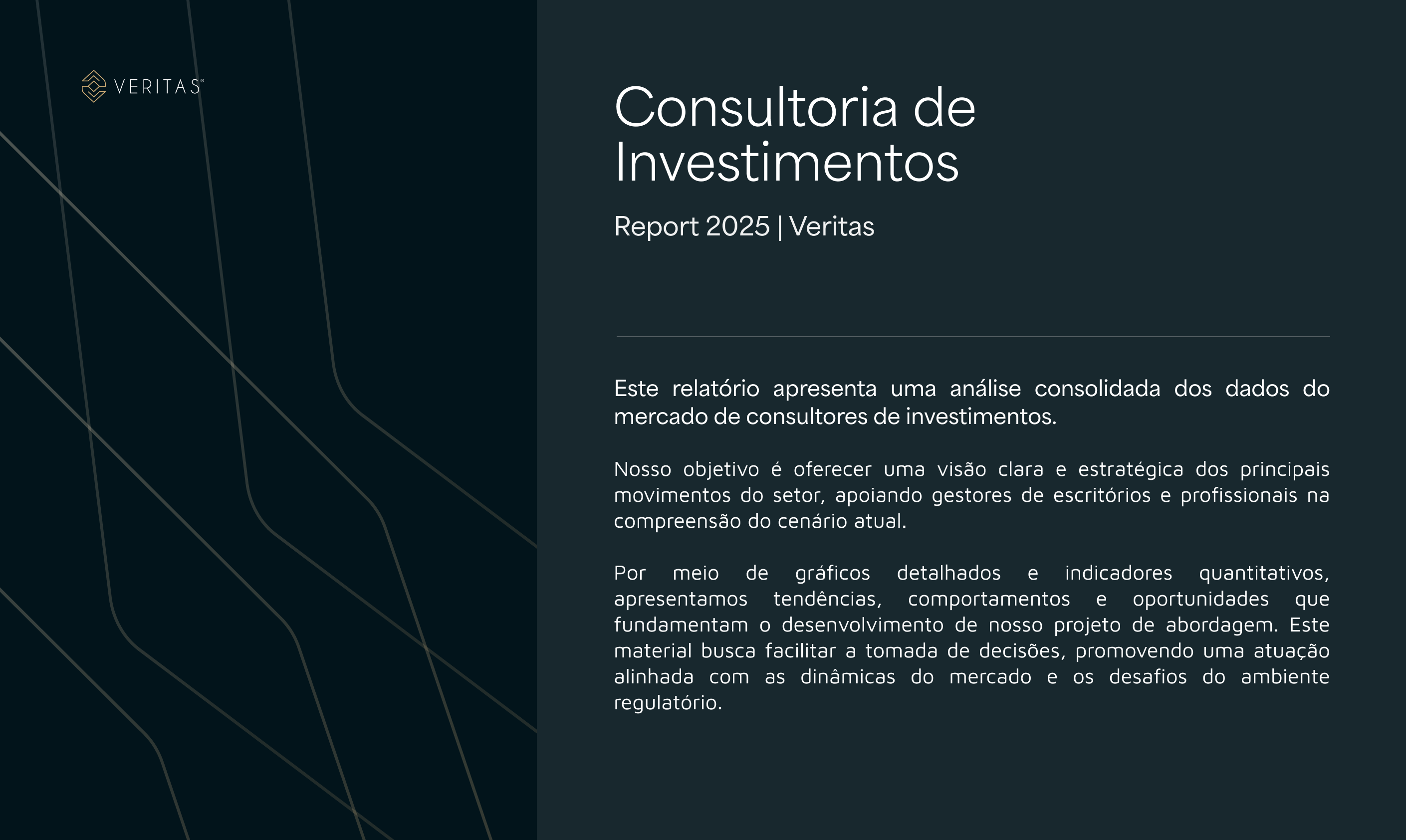 Página do material Report Consultoria de Investimentos — 1º Semestre 2025